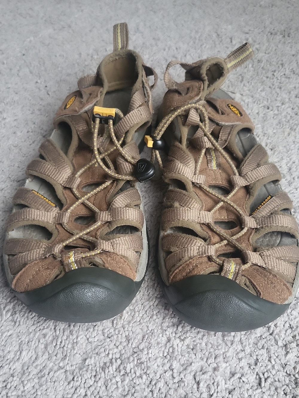 Keen Whisper Hiking Sandals Womens 10.5 Brown Waterproof Hybrid Shoes Outdoors - Picture 7 of 9